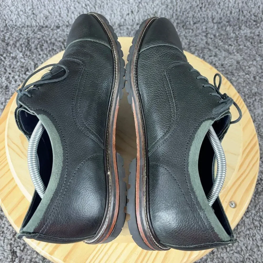 Cole Haan Grand 360 Richardson Cap Toe Oxford Mens 11.5 Leather Black Suede Shoe